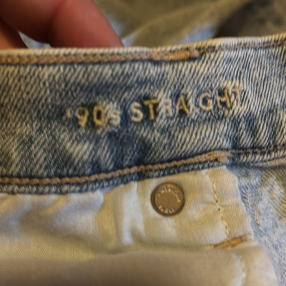 American Eagle Outfitters Blue Straight Jeans Classic Fit - Picture 11 of 12